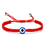 Braided Lucky Red String Charm Bracelet