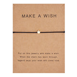 Wish Card Adjustable Hand-woven Rope Bracelet