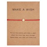 Wish Card Adjustable Hand-woven Rope Bracelet