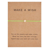 Wish Card Adjustable Hand-woven Rope Bracelet