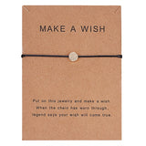 Wish Card Adjustable Hand-woven Rope Bracelet