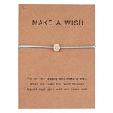 Wish Card Adjustable Hand-woven Rope Bracelet