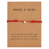 Wish Card Adjustable Hand-woven Rope Bracelet