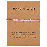 Wish Card Adjustable Hand-woven Rope Bracelet