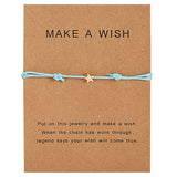 Wish Card Adjustable Hand-woven Rope Bracelet