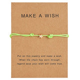 Wish Card Adjustable Hand-woven Rope Bracelet